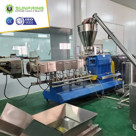 Twin Screw Cereal Rice Expanding Puffing Puffed Puff Corn Food Snack Making Processing Flavoring Machine Extruder Extrusion Equipment Machinery Production Line 